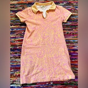 Talbots Pink and Yellow Floral Dress vintage